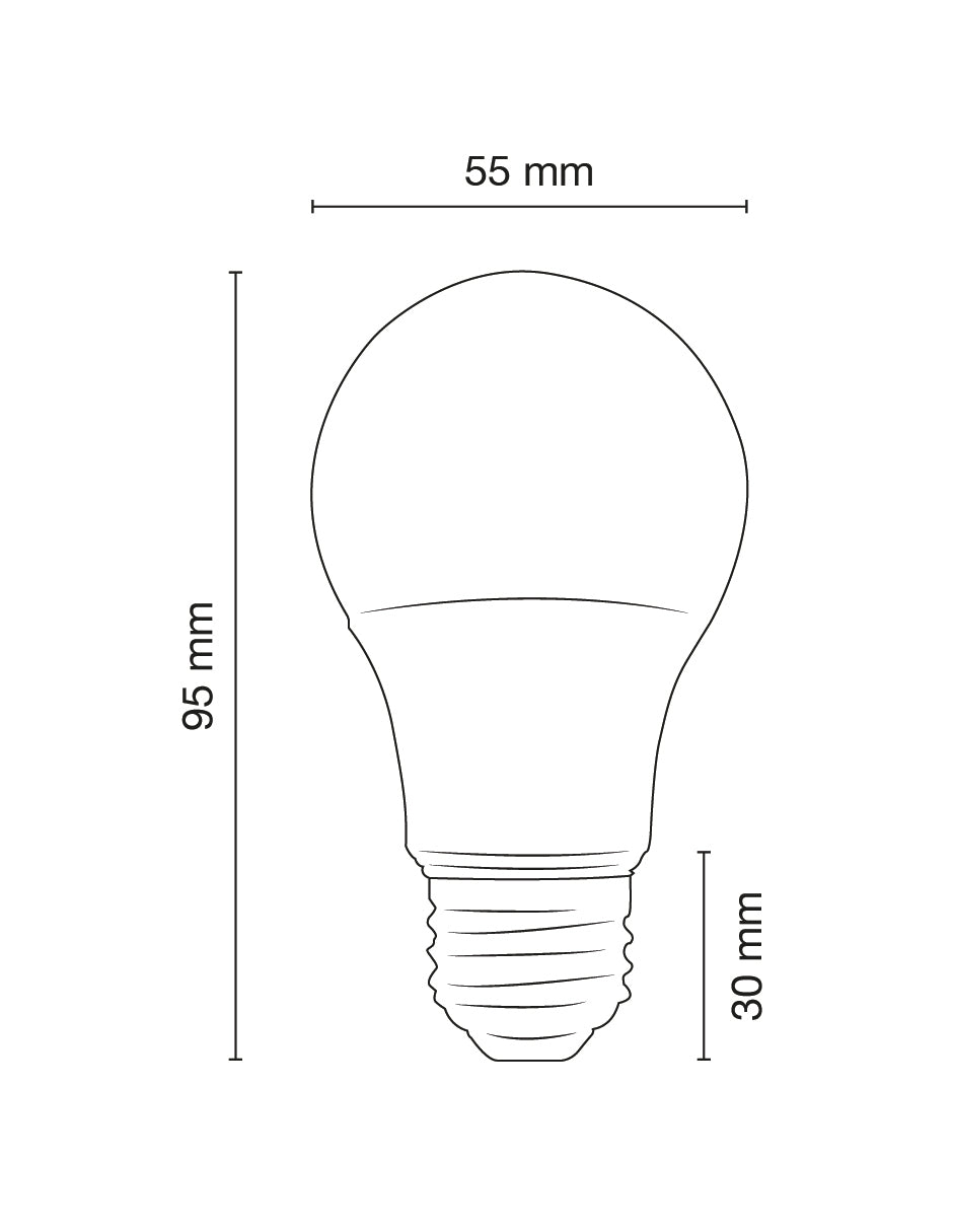 LÁMPARA LED A55 5W 3000K 100-240V