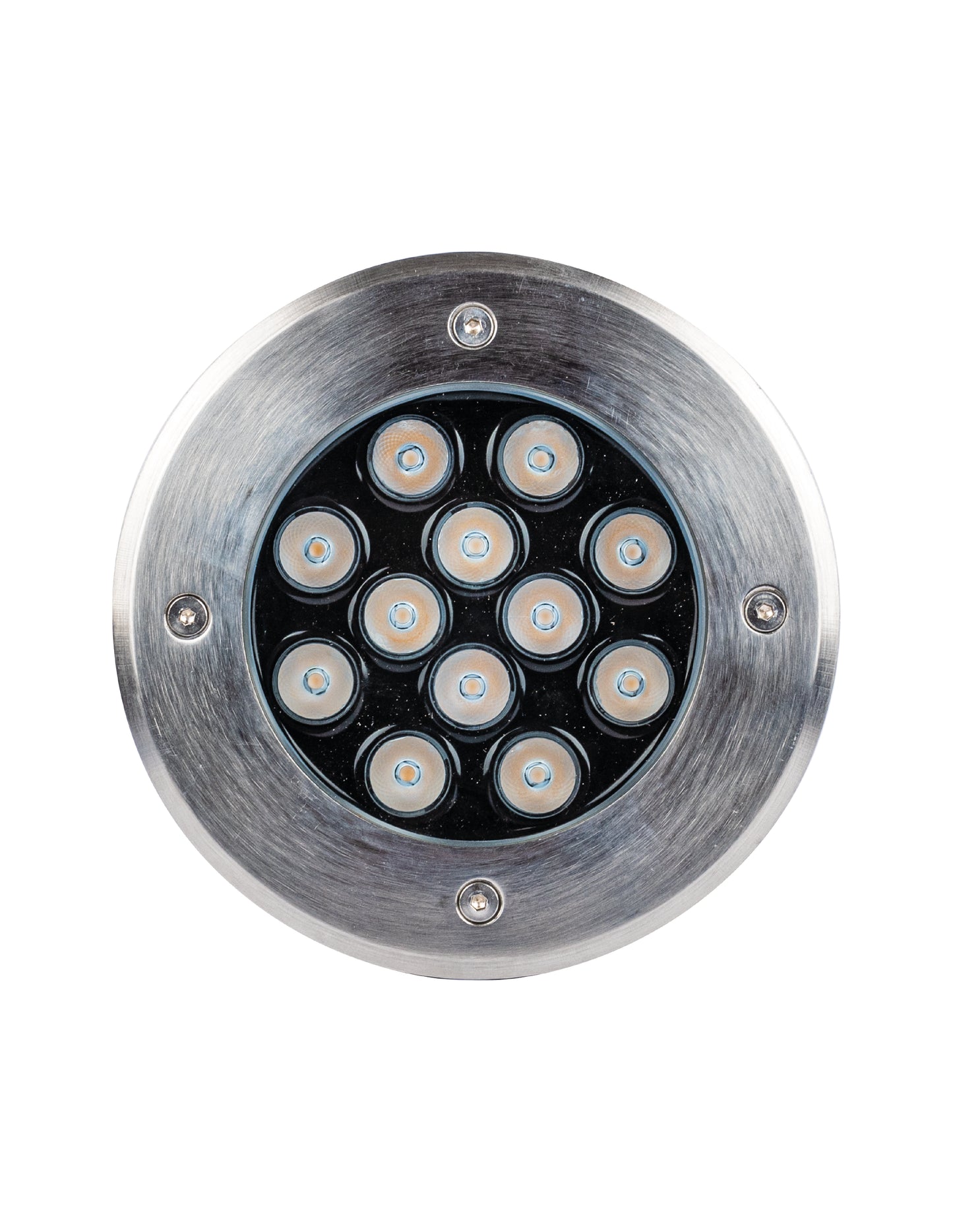 LUMINARIA EMPOTRADA A PISO LED 12W 3000K 85-265V 30° IP67 2KV IK08