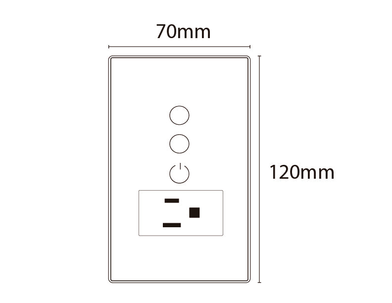 INTERRUPTOR DOBLE CON TOMACORRIENTE BLANCO