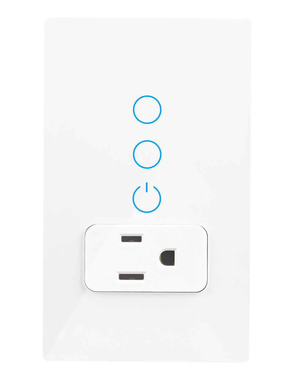 INTERRUPTOR DOBLE CON TOMACORRIENTE BLANCO