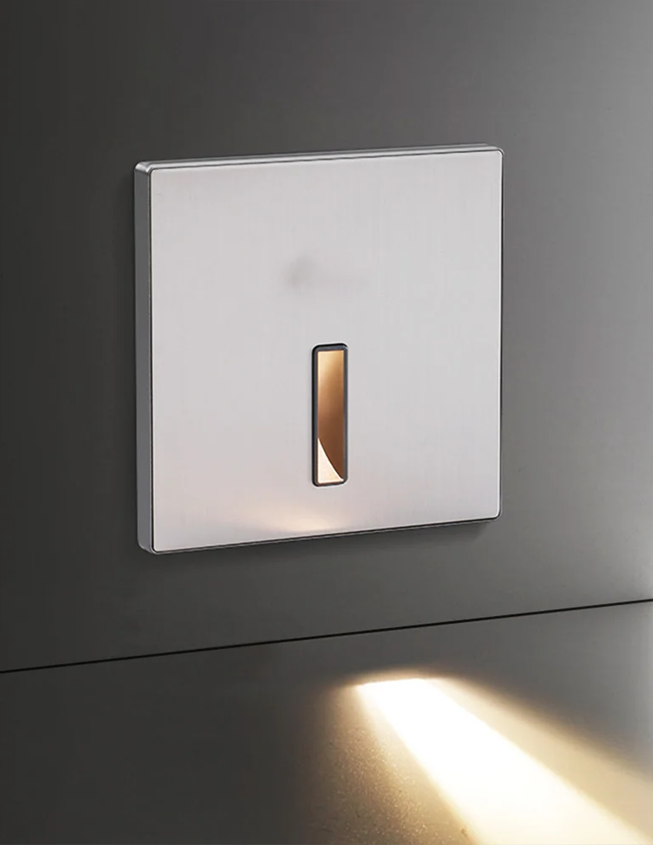 LUZ DE CORTESÍA CUADRADO APERTURA LINEAL 3000K 30º BLANCO