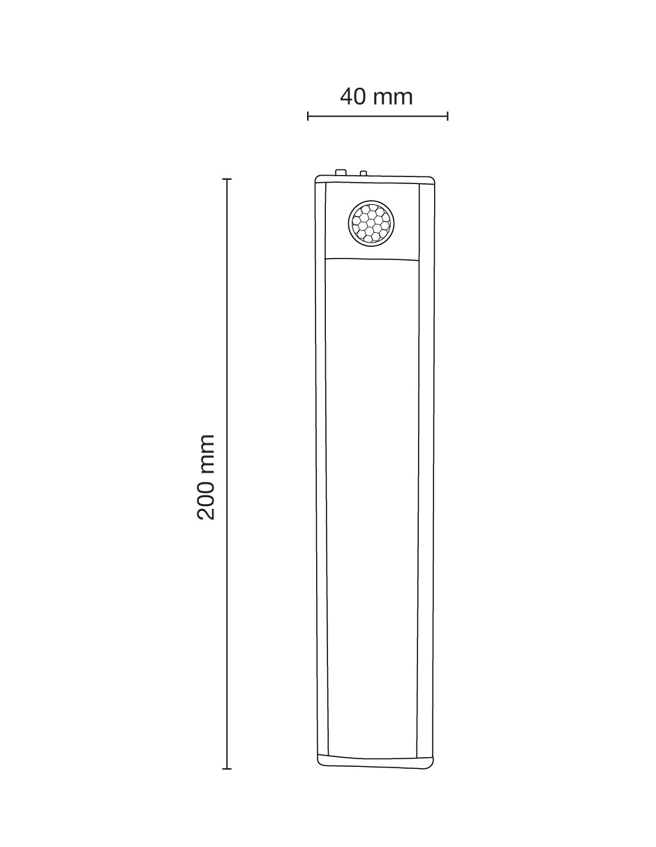 LUMINARIO DE GABINETE ATENUABLE 2W 30CM