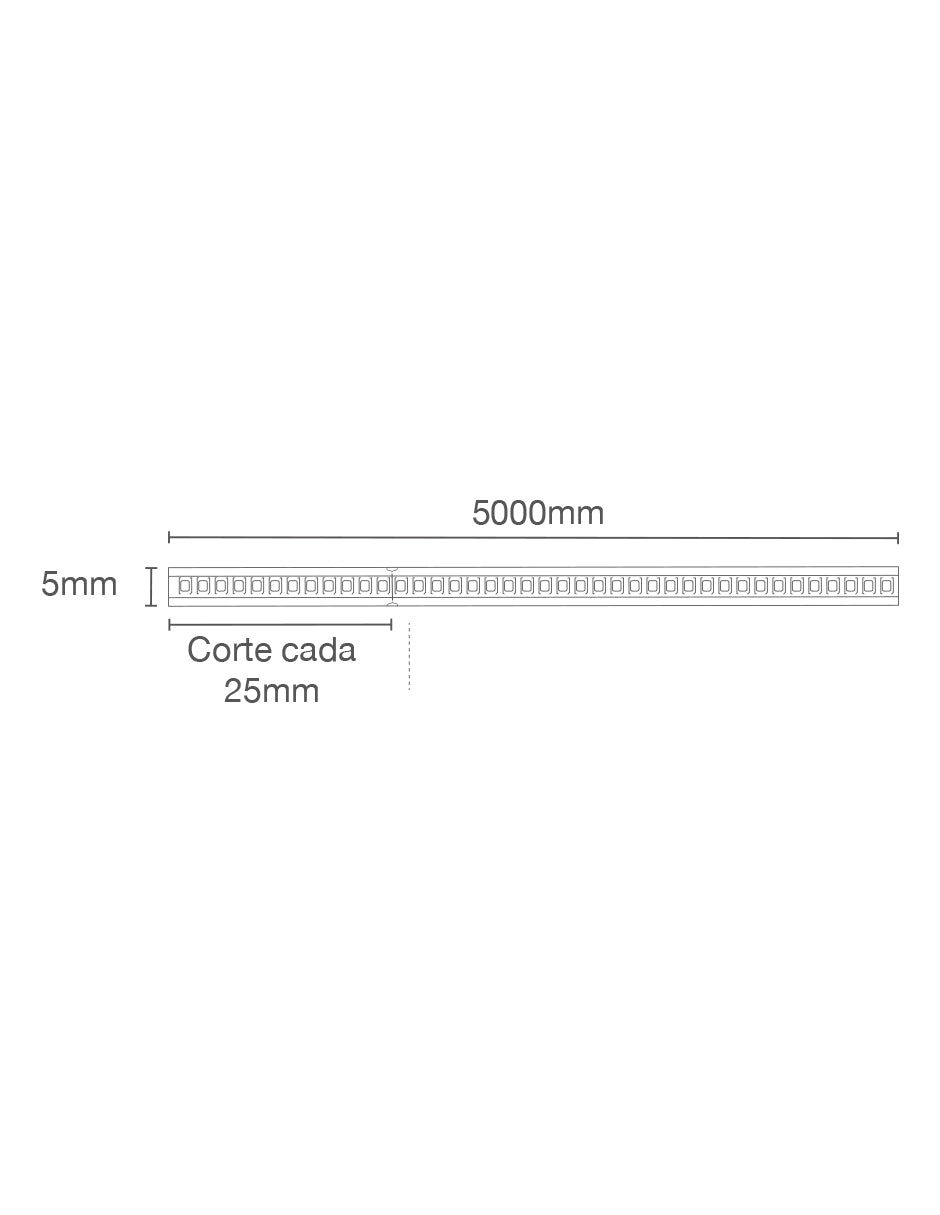 Tira 240 LEDS INTERIORES 10W/M 3000K IP20