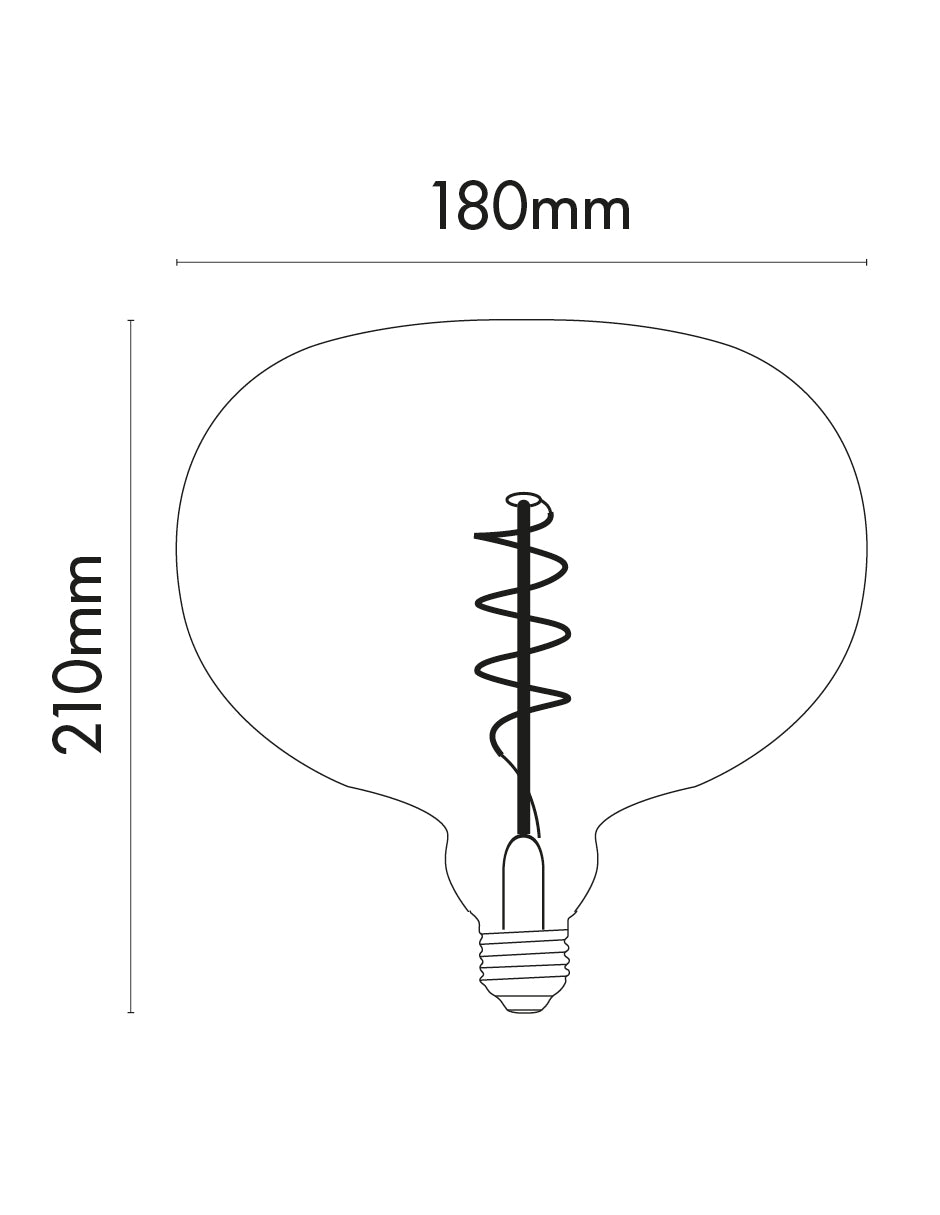 LÁMPARA LED VINTAGE 3D 6W 2500K BASE E27 ATENUABLE