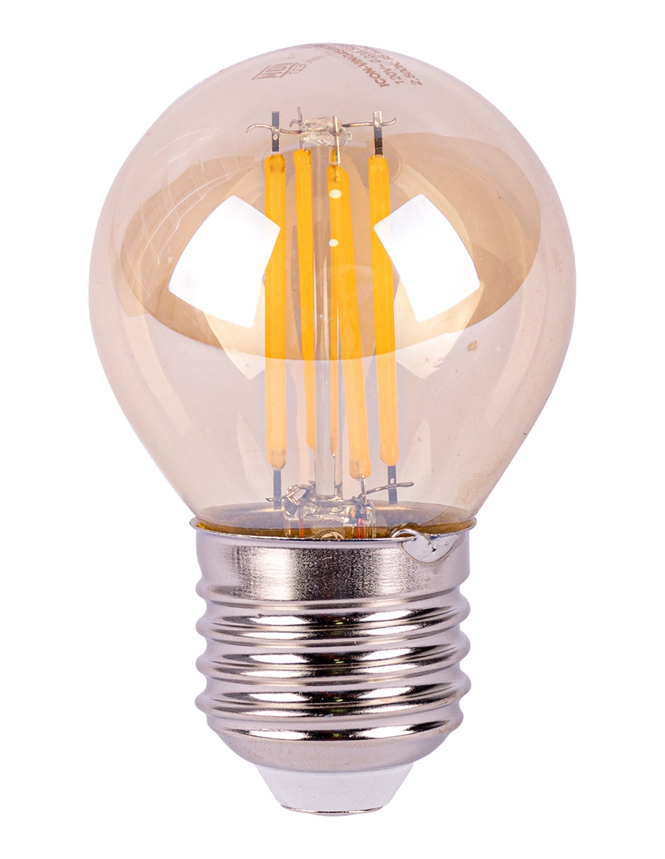 LÁMPARA LED VINTAGE G45 4W 2500K BASE E27 ATENUABLE