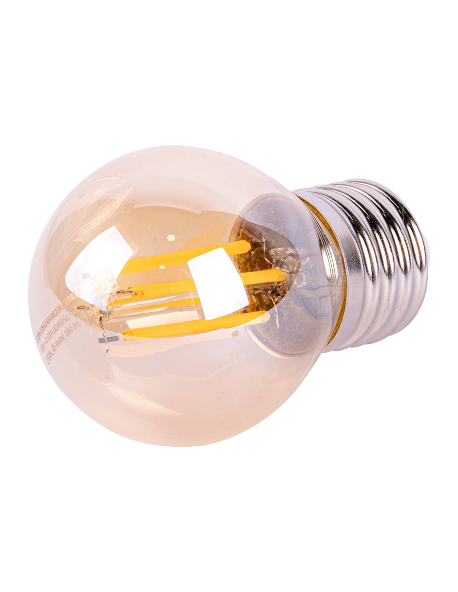 LÁMPARA LED VINTAGE G45 4W 2500K BASE E27 ATENUABLE