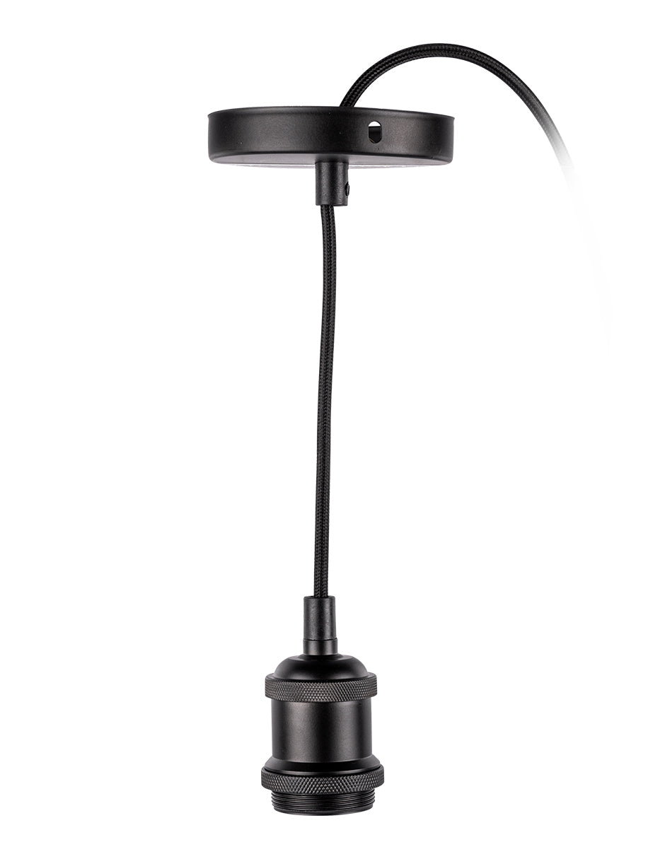 SOCKET VINTAGE NEGRO MATE 1.5m AJUSTABLE
