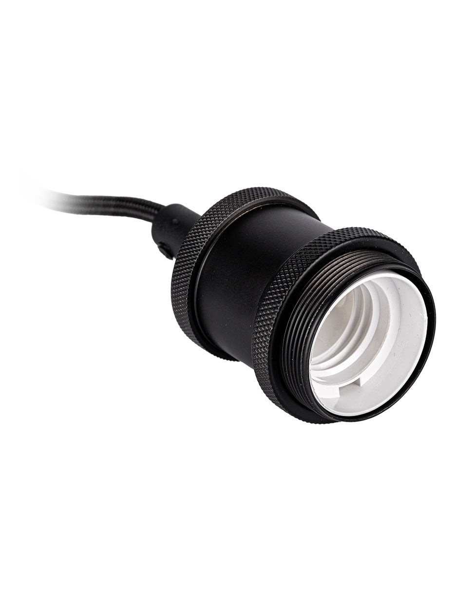 SOCKET VINTAGE NEGRO MATE 1.5m AJUSTABLE