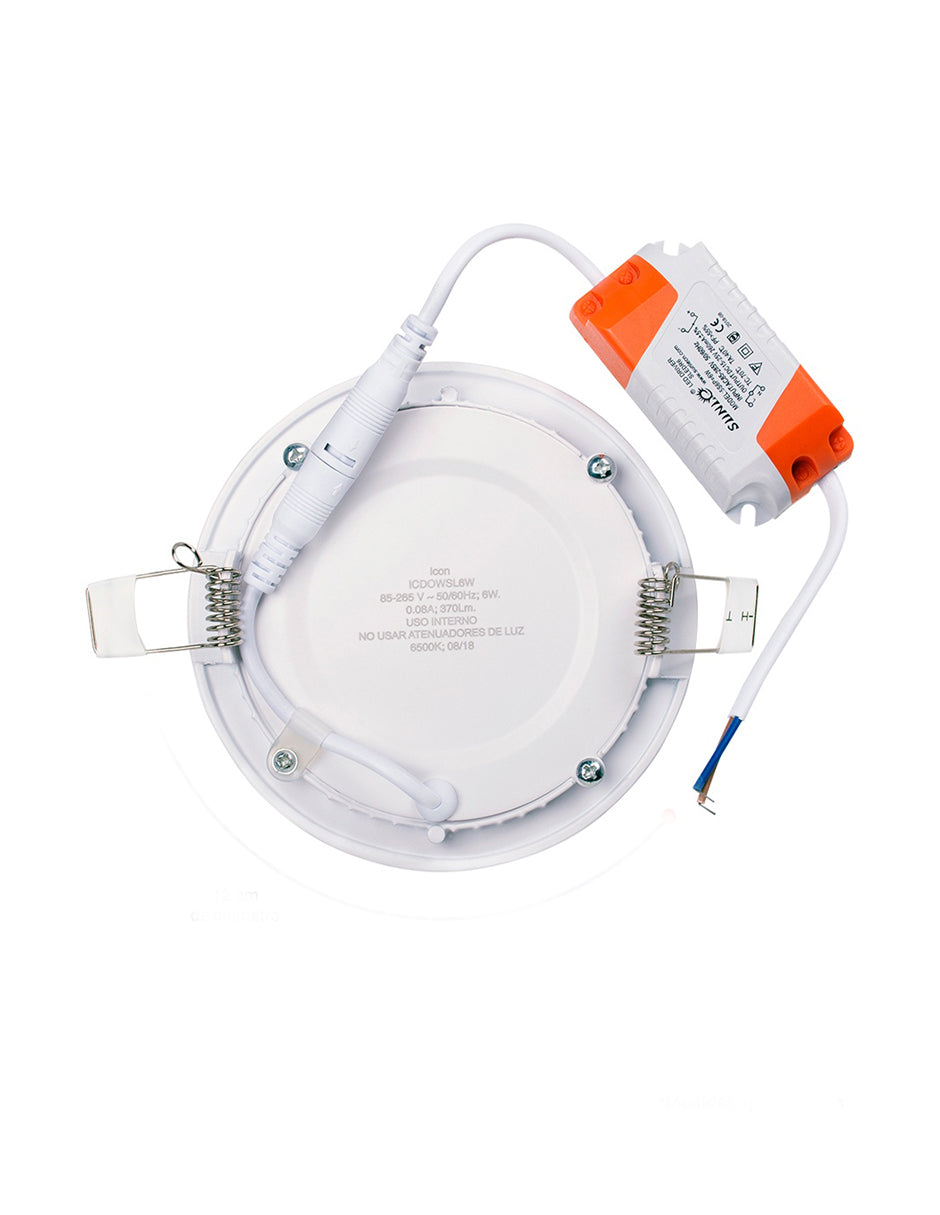 LUMINARIO LED DOWNLIGHT EMPOTRABLE 12W 6500K 110-265V