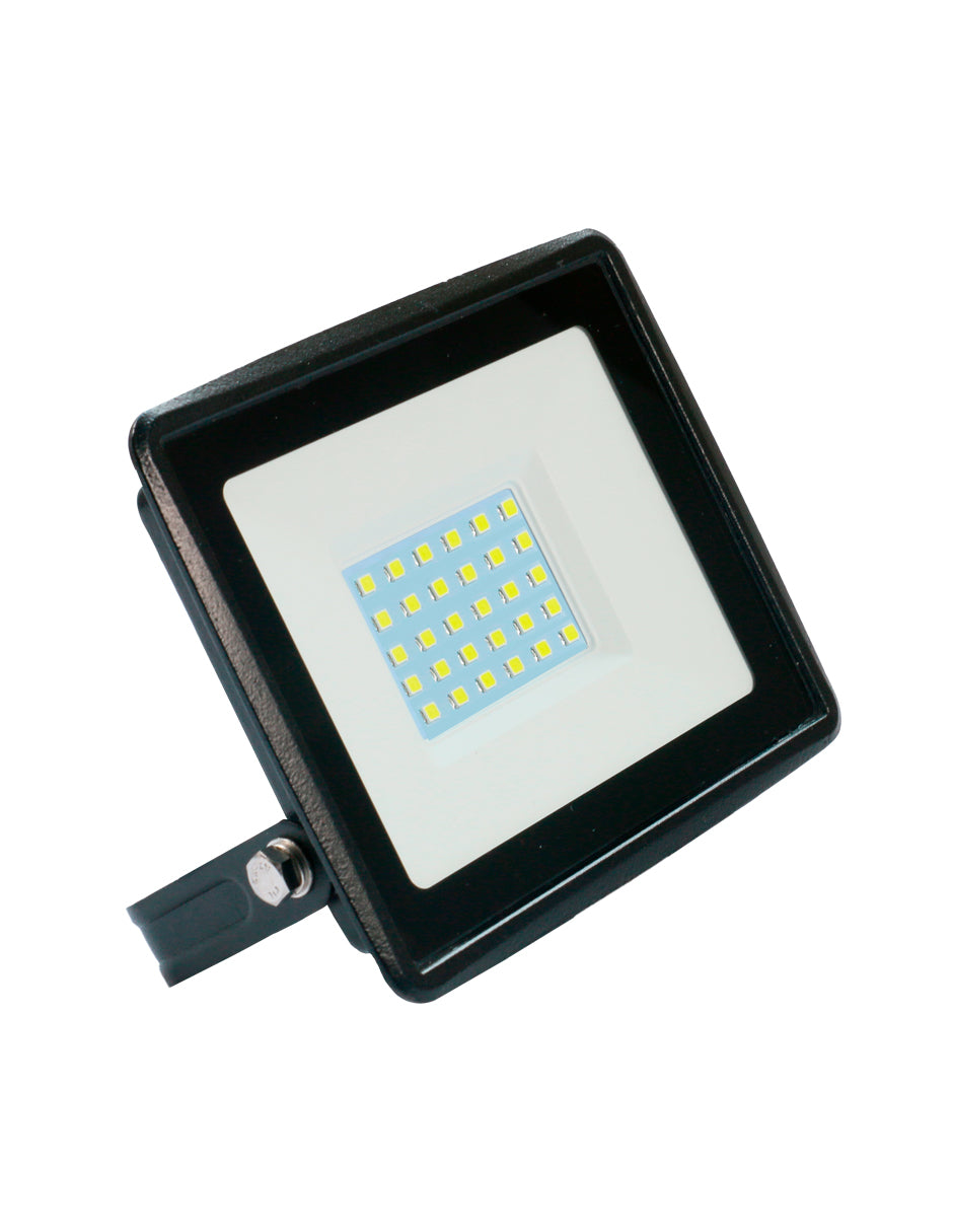 LUMINARIO LED REFLECTOR 30W 5000K 100-240V IP65 NEGRO