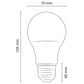 LÁMPARA LED A65 15W 6500K 100-240V