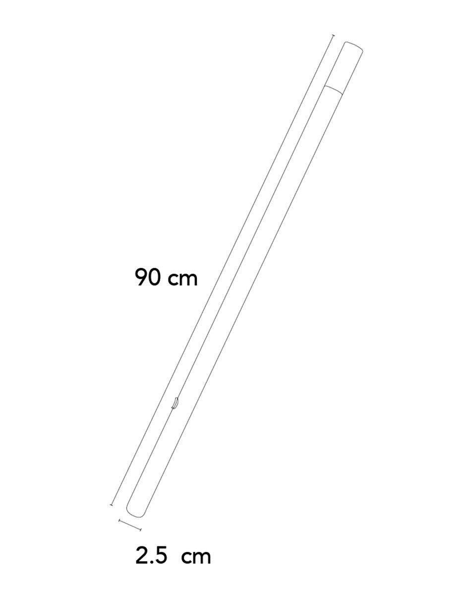 LUMINARIO TIPO BOLARDO 2W 3000K 100-240V 90CM CERILLO