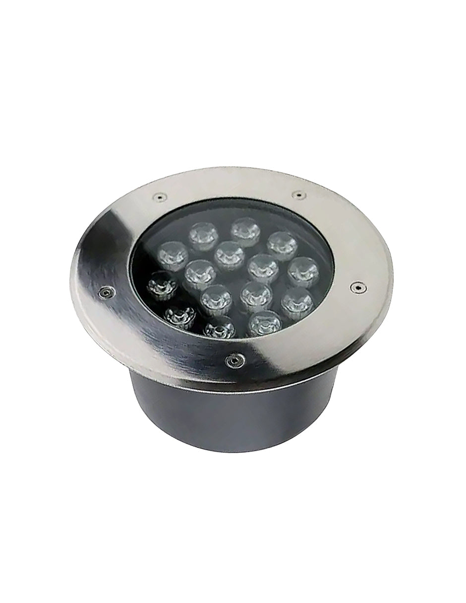 LUMINARIA EMPOTRADA A PISO LED 15W 3000K 85-265V 30° IP67 2KV IK08