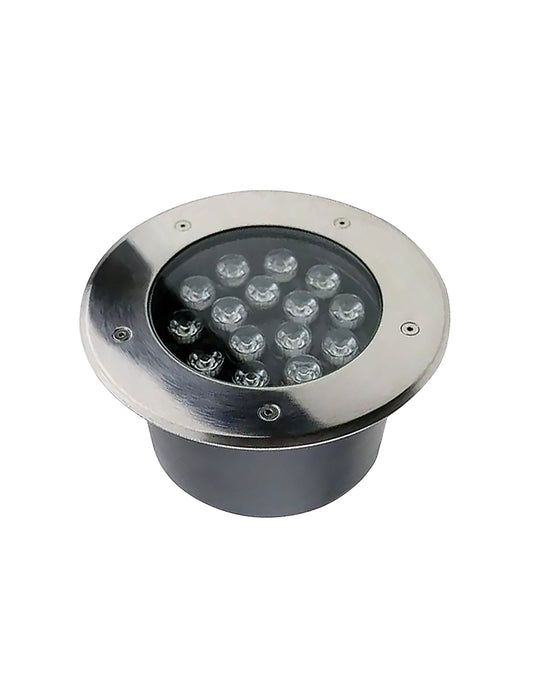 LUMINARIA EMPOTRADA A PISO LED 15W 3000K 85-265V 30° IP67 2KV IK08