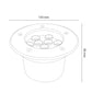 LUMINARIA EMPOTRADA A PISO LED 9W 3000K 85-265V 30° IP67 2KV IK08