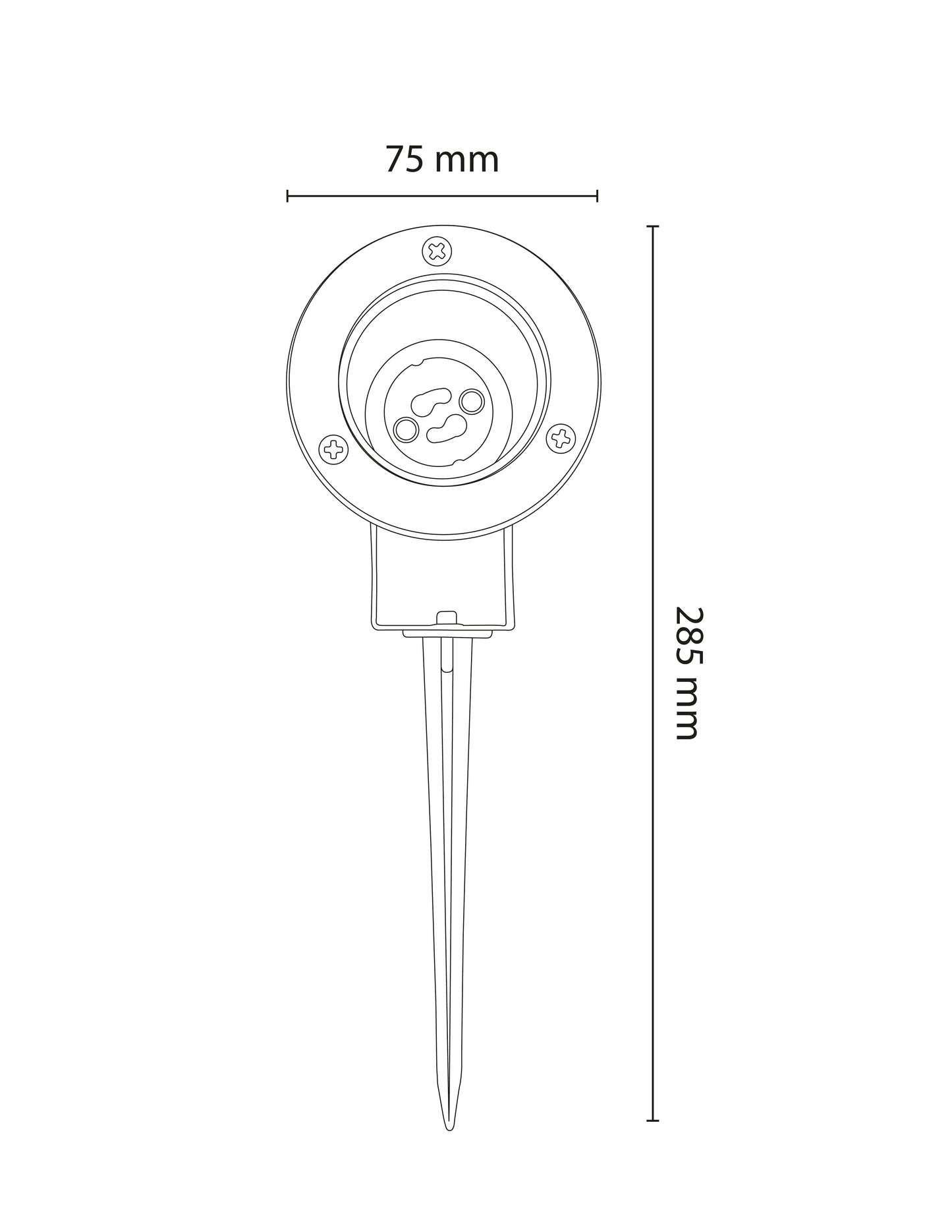 ESTACA PARA JARDIN BASE GU10 IP65