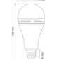 Lámpara LED Emergencia A70 10W 6500K 100-240V