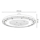Luminaria Highbay Tipo UFO 150W 5700K 100-265K
