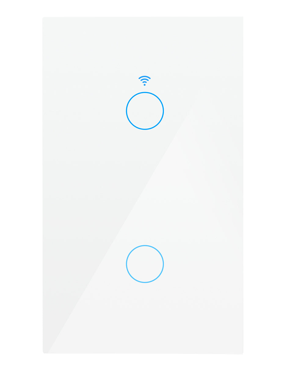 INTERRUPTOR DOBLE WIFI BLANCO SIN Neutro