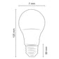 Lámpara LED A65 15W 6500K 127V