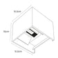 APLIQUE DECORATIVO CUBO BLANCO HAZ AJUSTABLE 6W 3000K