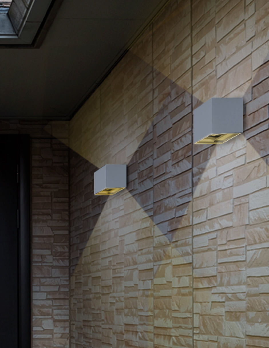 APLIQUE DECORATIVO CUBO BLANCO HAZ AJUSTABLE 6W 3000K