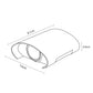 APLIQUE DECORATIVO DOBLE ÓPTICA 2W 2700K
