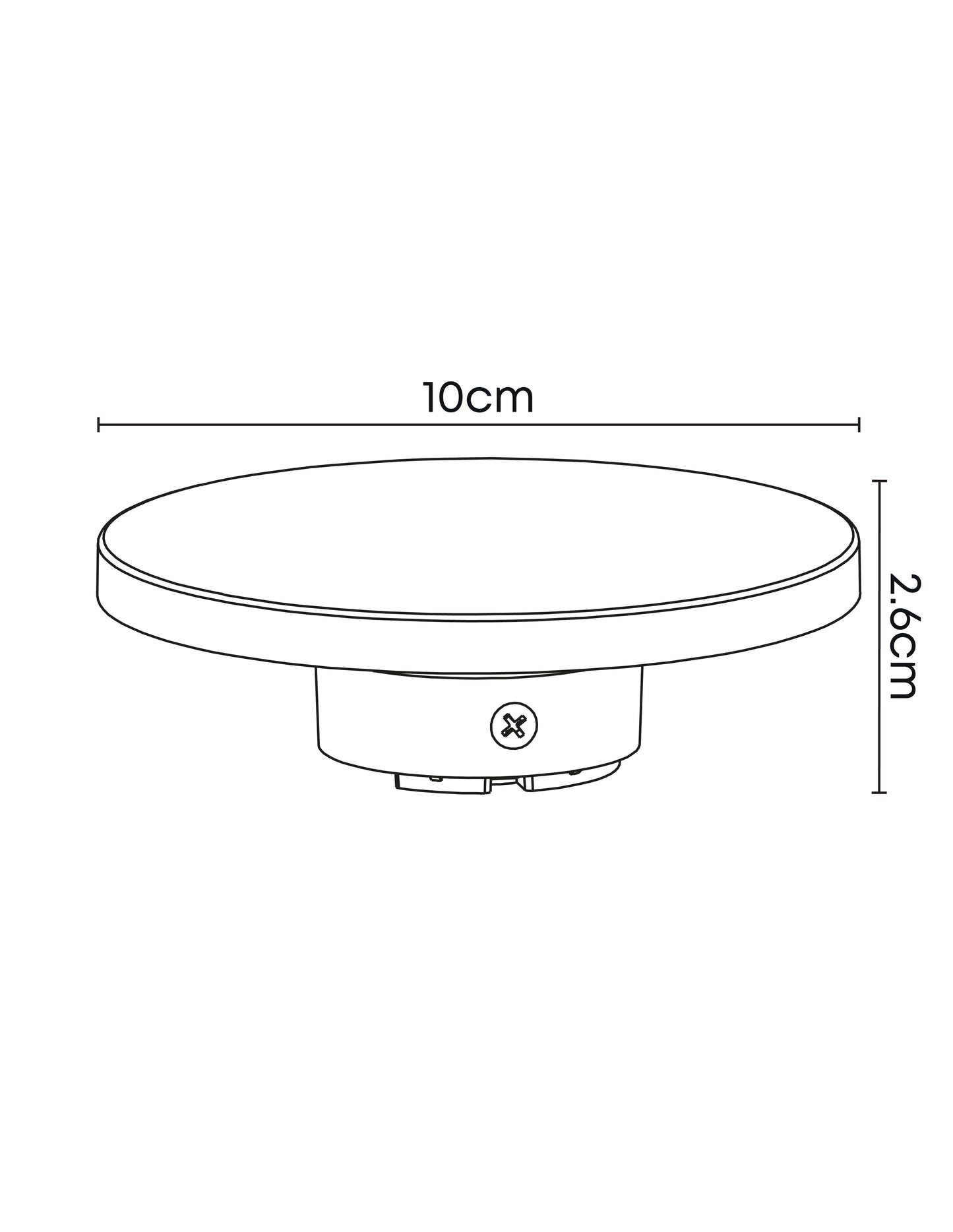 APLIQUE DECORATIVO REDONDO 360° 3W 3000K