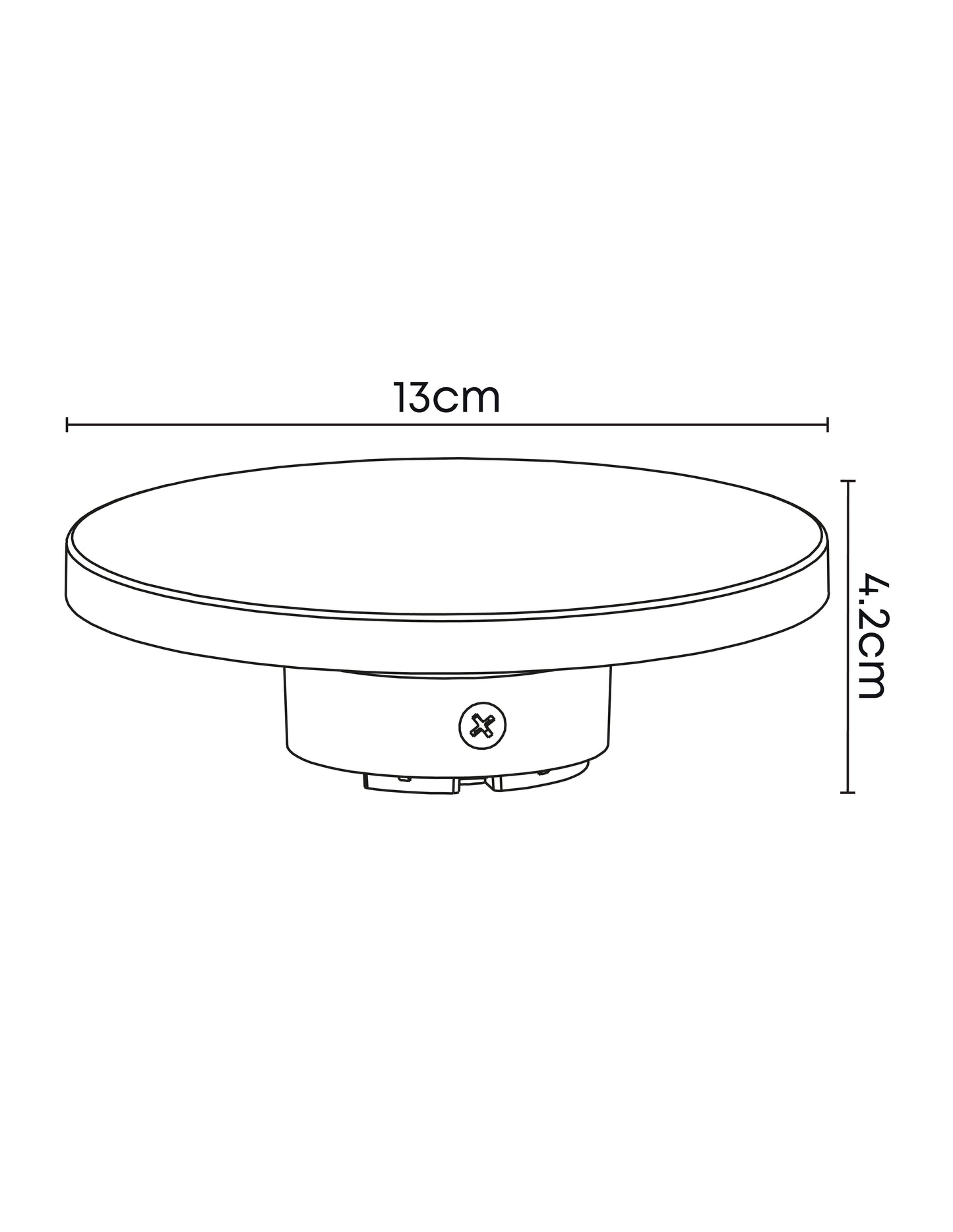 APLIQUE DECORATIVO REDONDO 360° 6W 3000K