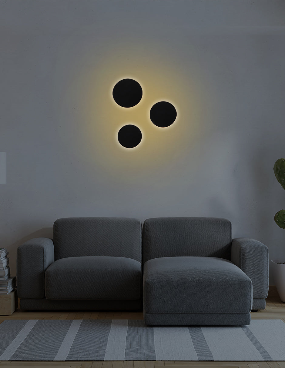 APLIQUE DECORATIVO REDONDO 360° 6W 3000K