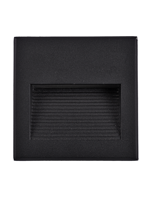 LUZ DE CORTESÍA CUADRADO ALUMINIO 3W 3000K 90º IP65