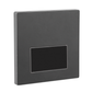 LUZ DE CORTESÍA CUADRADO APERTURA RECTANGULAR 3000K 90º GRIS