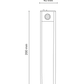 LUMINARIO DE GABINETE ATENUABLE 2W 30CM