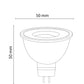 LÁMPARA LED MR16 ATENUABLE 7W 3000K GU5.3