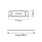 PERFIL DE ALUMINIO DE SOBREPONER 12.3mm