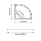 PERFIL DE ALUMINIO TIPO ESQUINERO 10.1mm