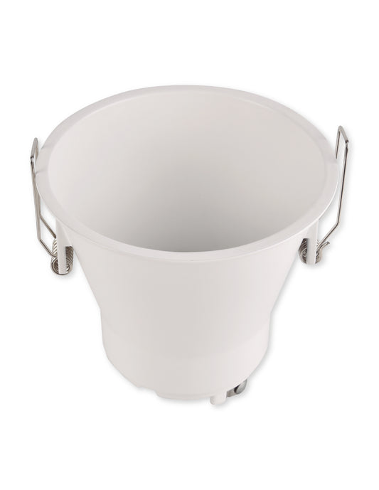 PORTALÁMPARA EMPOTRABLE REDONDO BLANCO ALUMINIO CON BASE GU10