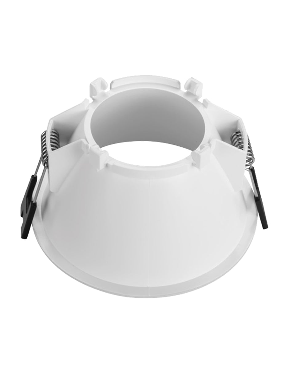 PORTALÁMPARA EMPOTRABLE REDONDO BLANCO POLICARBONATO