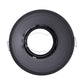 PORTALÁMPARA EMPOTRABLE REDONDO NEGRO ALUMINIO CON BASE GU10
