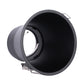 PORTALÁMPARA EMPOTRABLE REDONDO NEGRO ALUMINIO CON BASE GU10