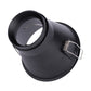 PORTALÁMPARA EMPOTRABLE REDONDO NEGRO ALUMINIO CON BASE GU10