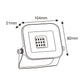 LUMINARIO LED REFLECTOR 10W 3000K 100-240V IP65 NEGRO