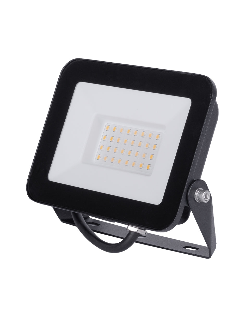 LUMINARIO LED REFLECTOR 30W 3000K 100-240V IP65 NEGRO