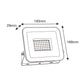 LUMINARIO LED REFLECTOR 50W 3000K 100-240V IP65 NEGRO