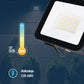 LUMINARIO LED REFLECTOR 50W 3000K 100-240V IP65 NEGRO