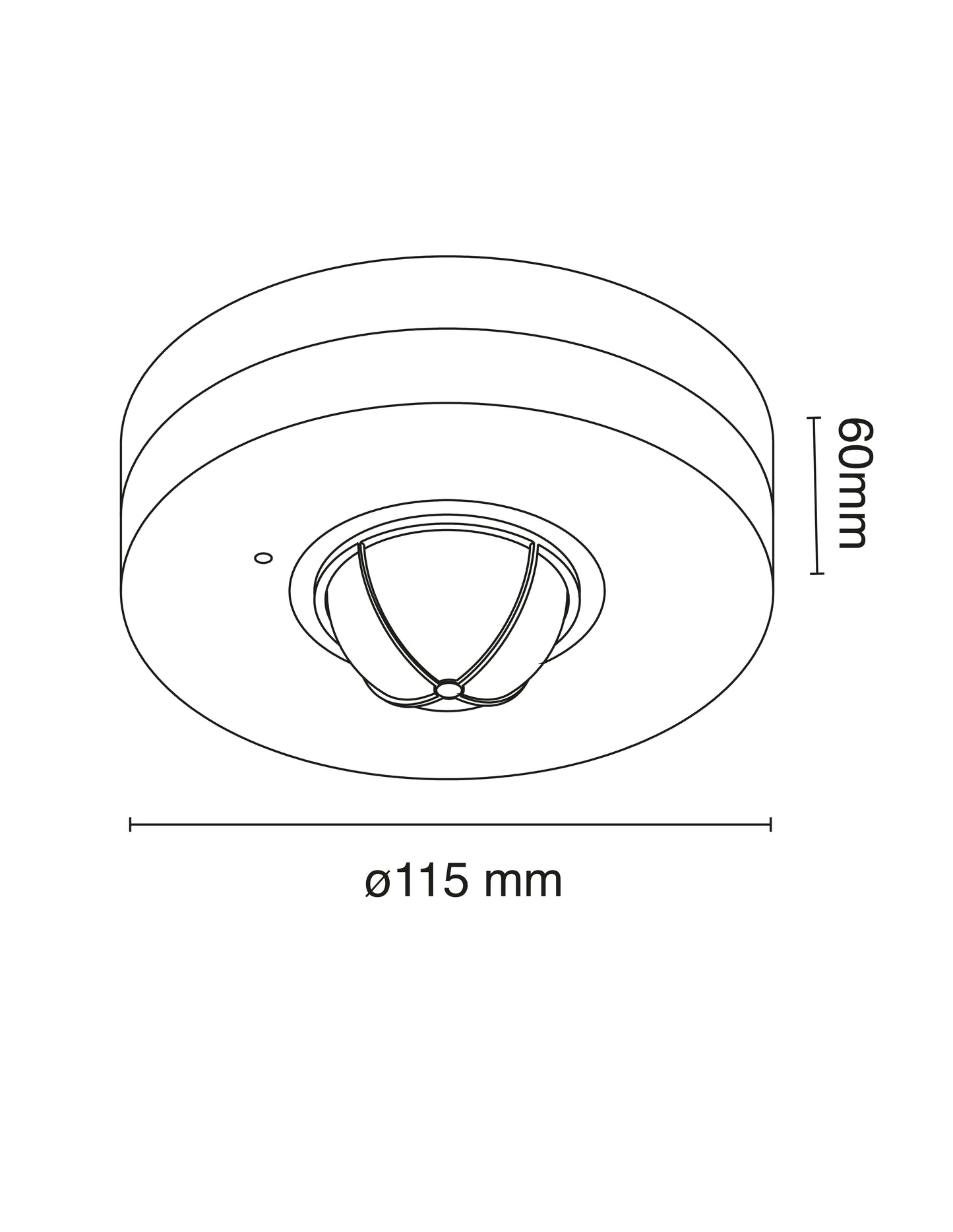 Sensor de Movimiento para Techo 360° 110-130V