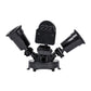 Sensor de Movimiento con Doble Base E27 Negro 180° 110-130V