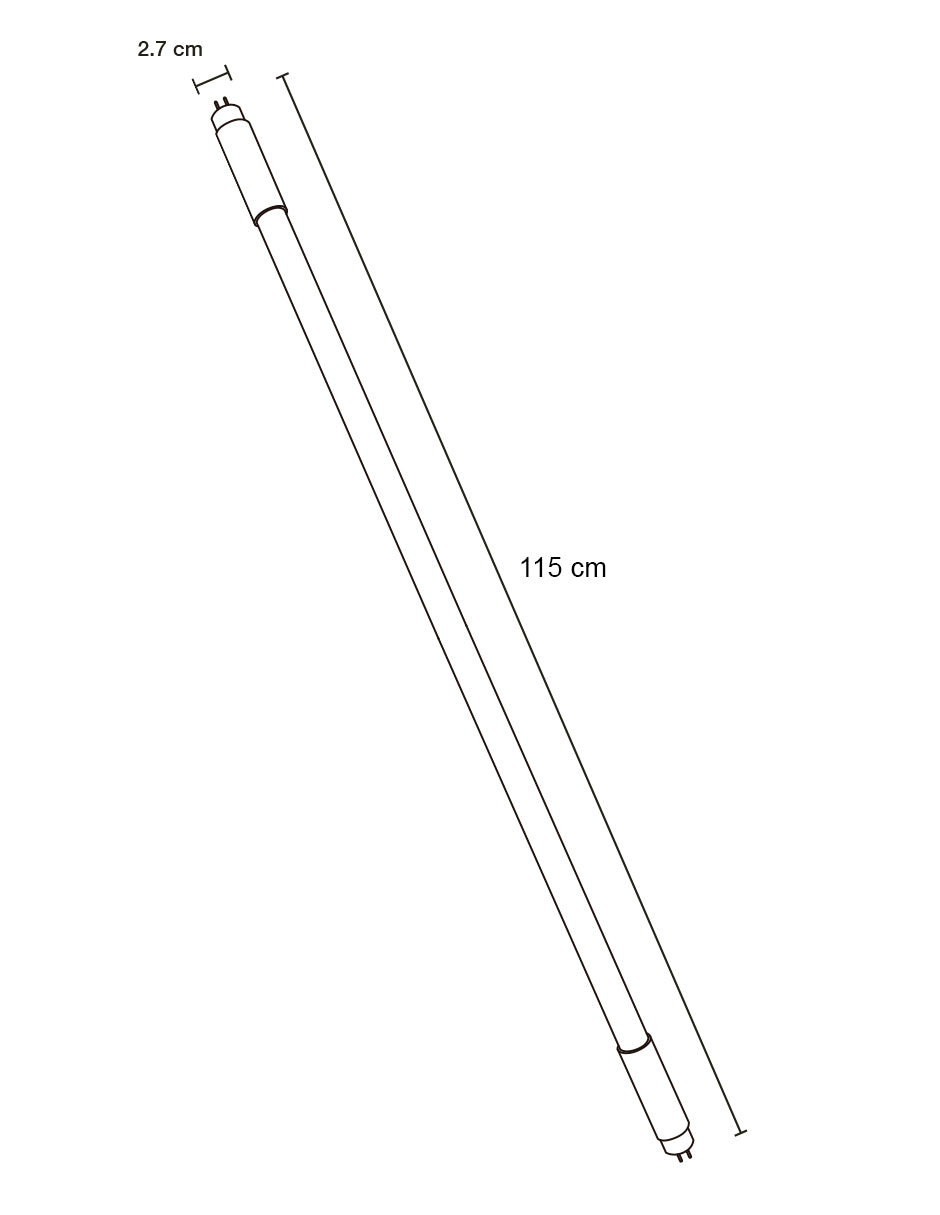 TUBO LED T5 OPALINO 22W 6500K 100-265V G5