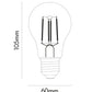 LÁMPARA LED VINTAGE A60 4W 2500K BASE E27 ATENUABLE