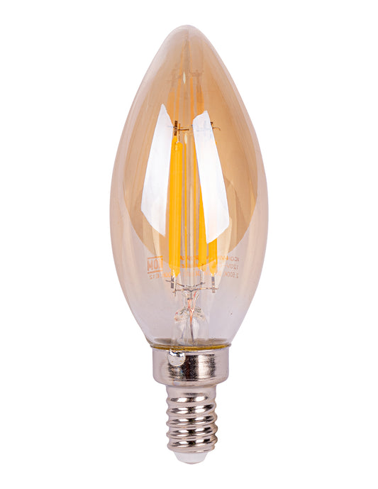 LÁMPARA LED VINTAGE VELA 4W 2500K BASE E12 ATENUABLE